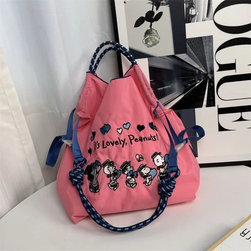 Snoopy Donut Cartoon Crossbody Bag Pink Large Capacity — feature 18