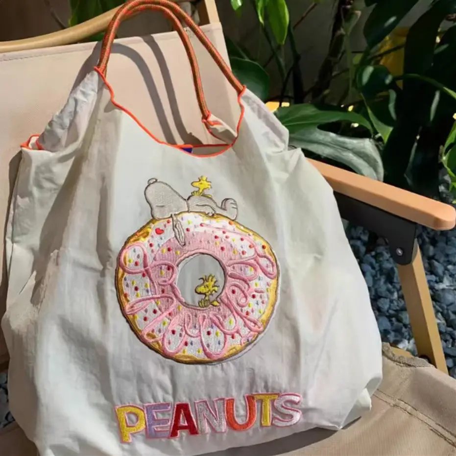 Snoopy Donut Cartoon Crossbody Bag Pink Large Capacity - Image 6