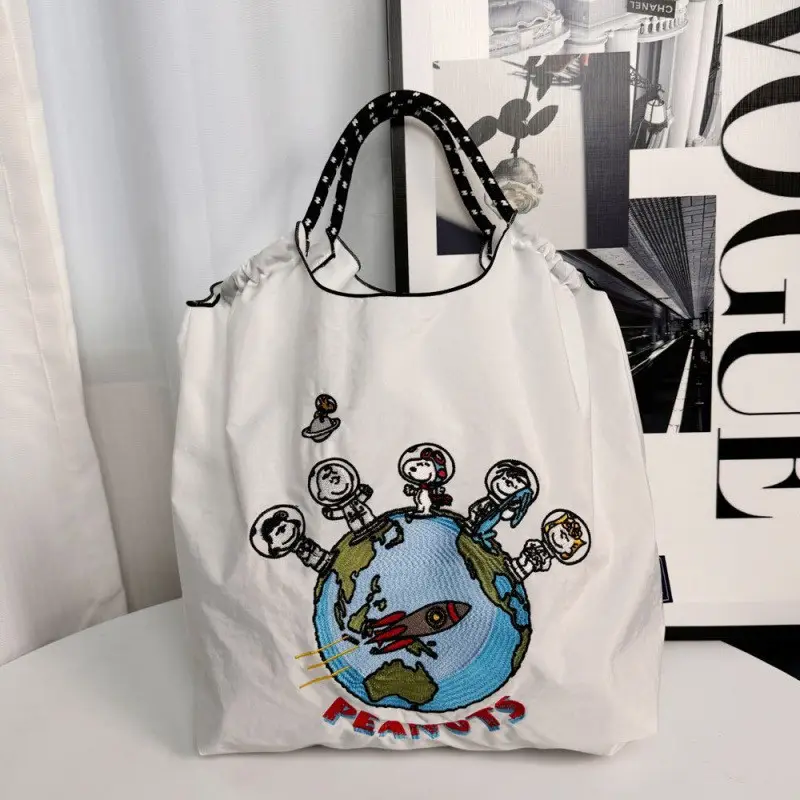 Snoopy Donut Cartoon Crossbody Bag Pink Large Capacity - Image 8
