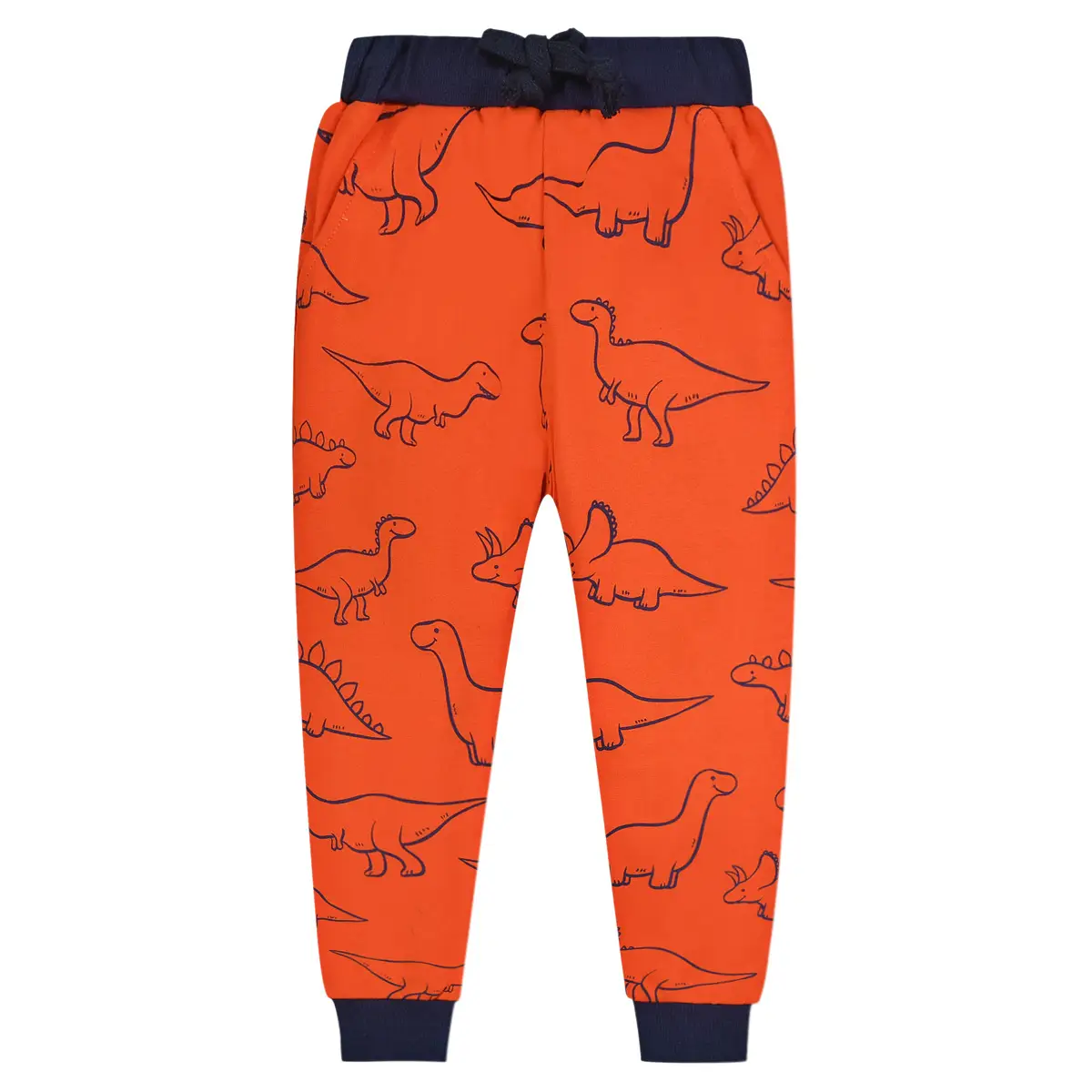 Boys Grey Cotton Sweatpants with Cartoon Print — feature 13