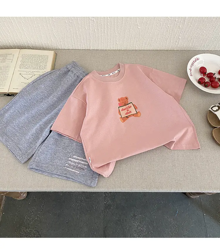 2025 Summer Cotton T-Shirt Large Boys Loose Half Sleeve — feature 14