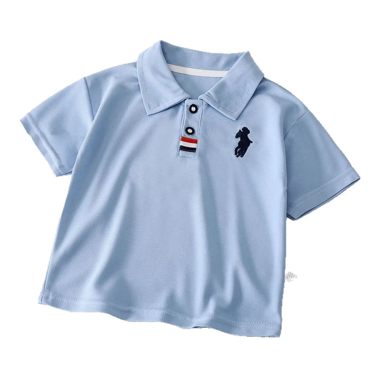 Boys Navy Polo Shirt 2025 Summer Embroidered - Image 9