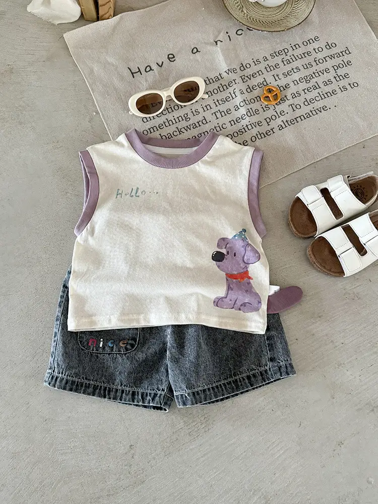 Boys Sleeveless T-Shirt 2026 Kids Infant Toddler