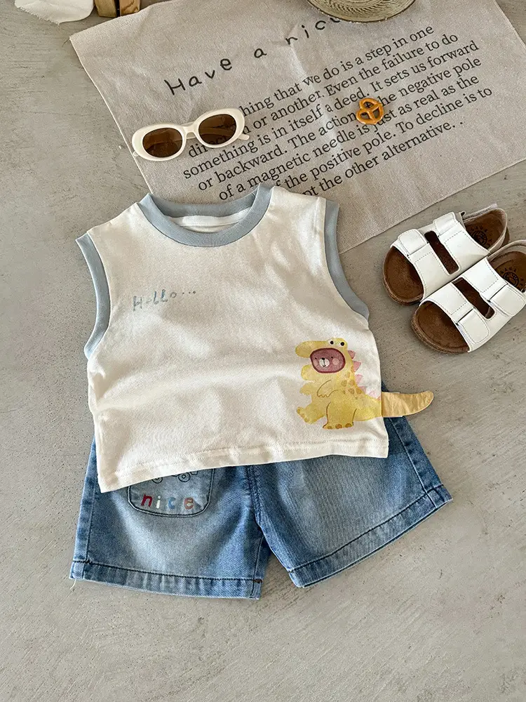 Boys Sleeveless T-Shirt 2026 Kids Infant Toddler