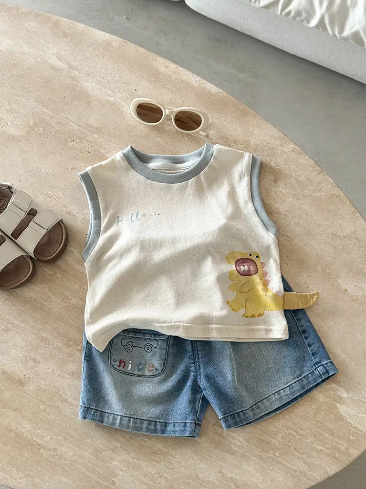 Boys Sleeveless T-Shirt 2026 Kids Infant Toddler