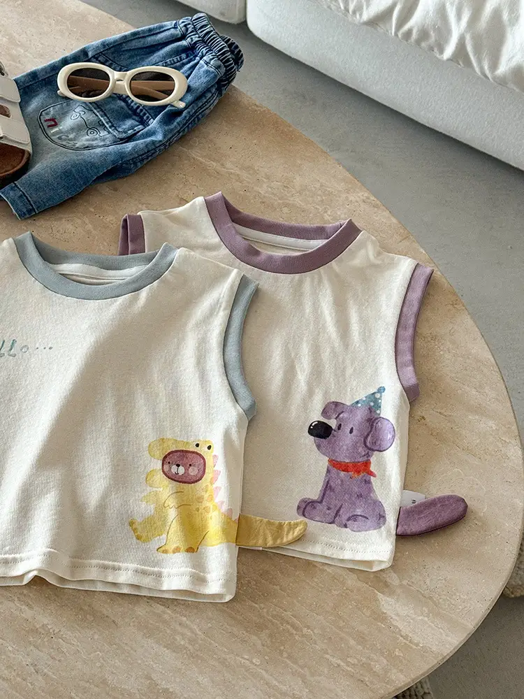 Boys Sleeveless T-Shirt 2026 Kids Infant Toddler