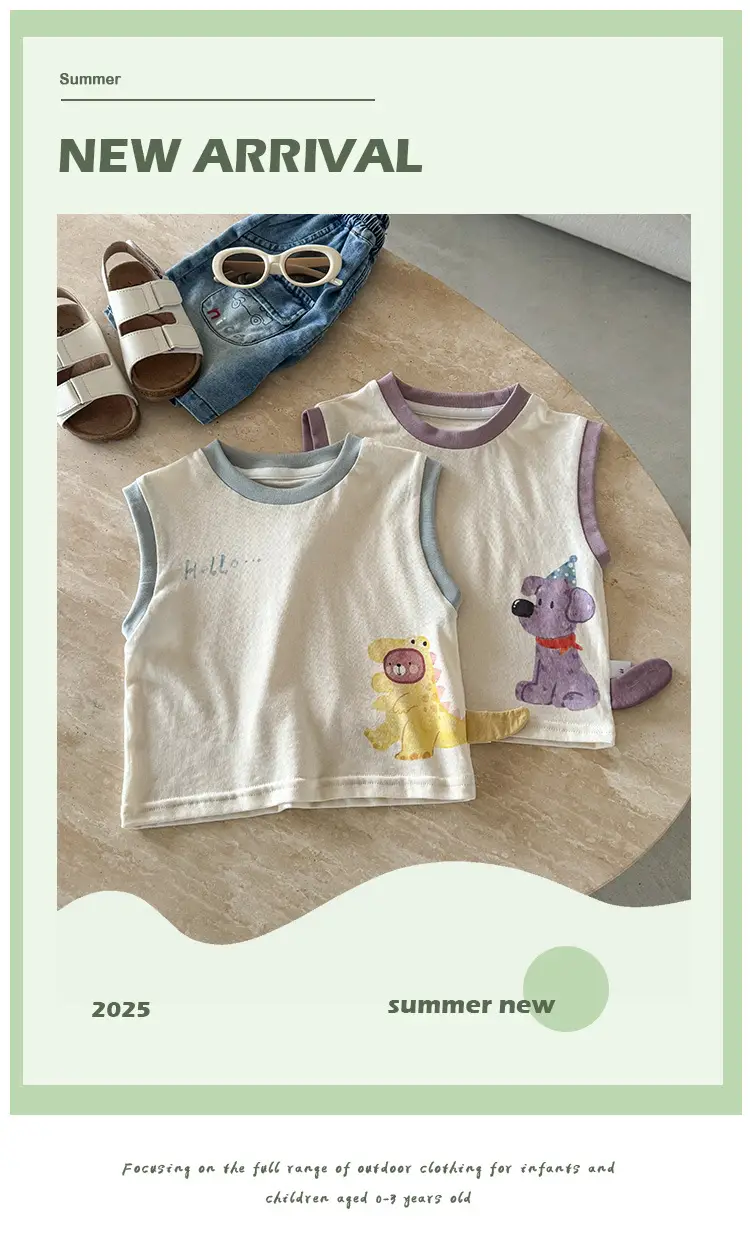 Boys Sleeveless T-Shirt 2026 Kids Infant Toddler — feature 6