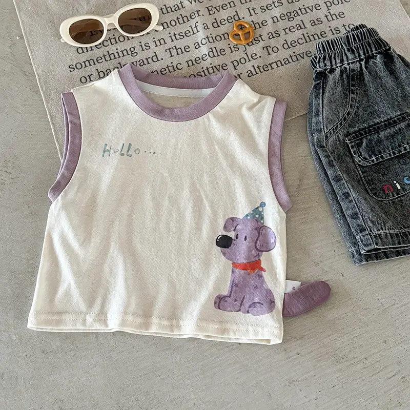 Boys Sleeveless T-Shirt 2026 Kids Infant Toddler