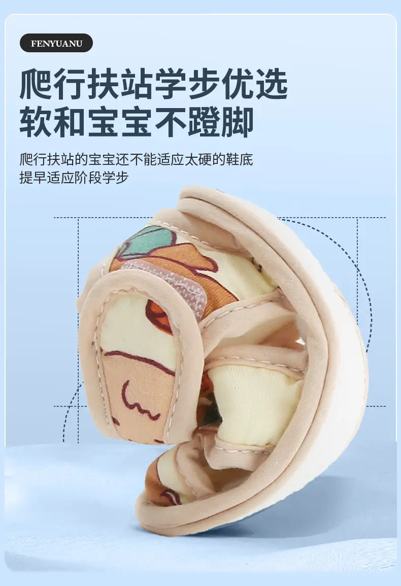 Summer Baby Sandals Baby Shoes Soft Sole Front Shoes Small Month Cloth Shoes 0-1 Year Old Baby Toddler Shoes Men 6 — feature 17