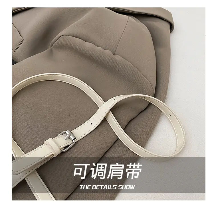 Black Crocodile Texture Crossbody Bag with Lace Bow — feature 8