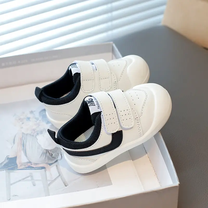 White Velcro Baby Shoes 0-2Yrs Soft Sole