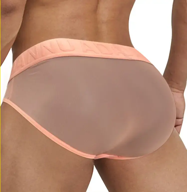 Men's Transparent Embossed Low Waist Belt Briefs — feature 20