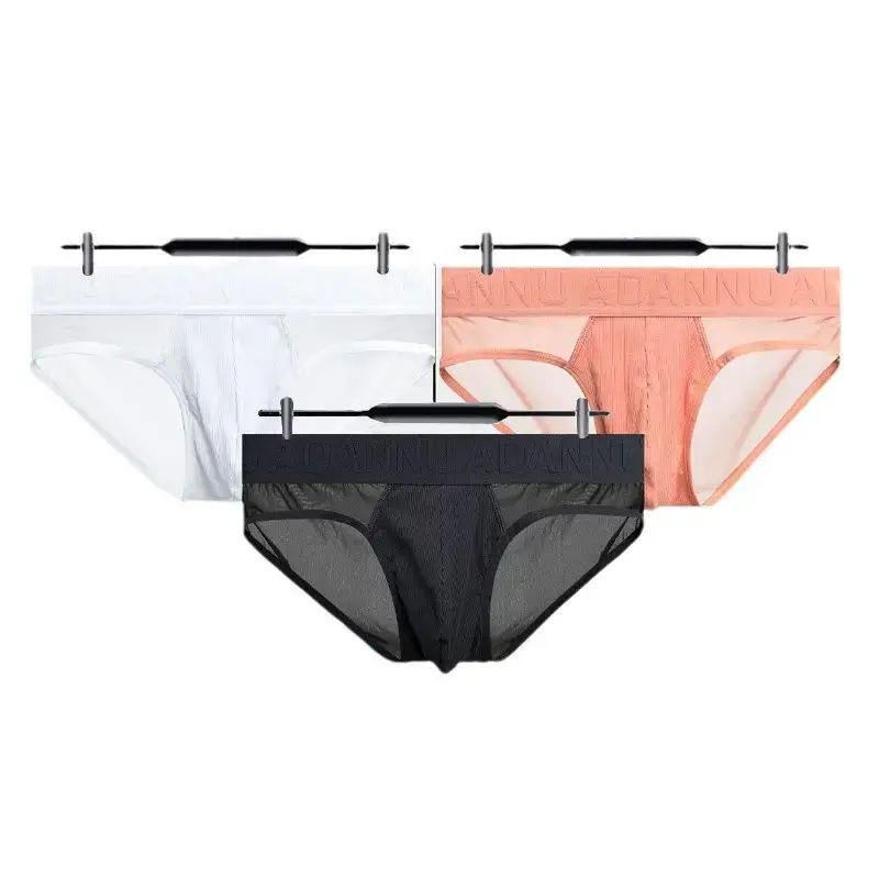Men's Black Embossed Sports Briefs Quick Dry - Image 8