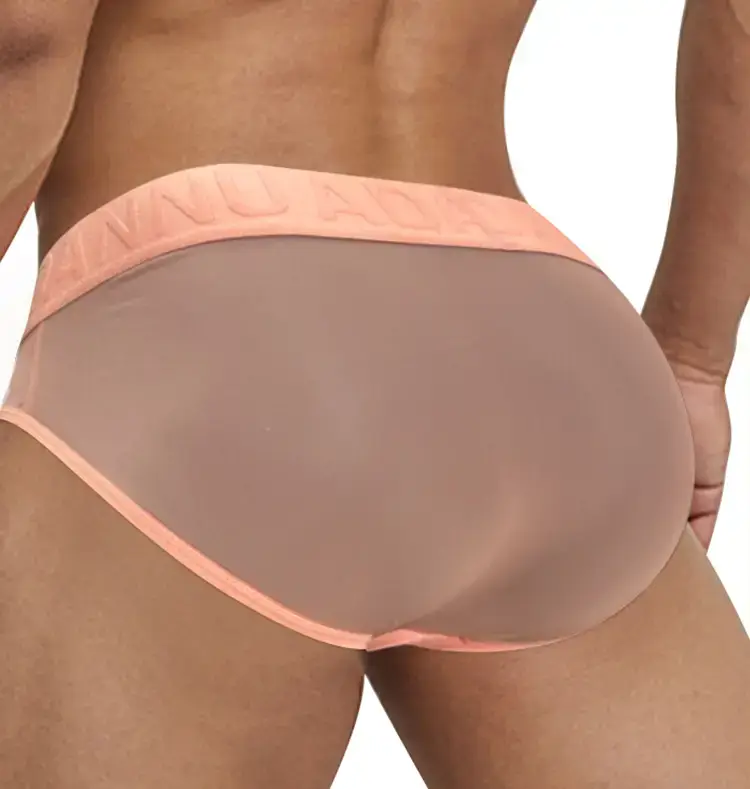Men's Black Embossed Sports Briefs Quick Dry — feature 20