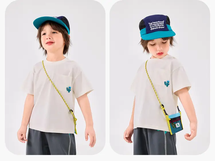 Dudu Jia Boys Cotton T-Shirt Turquoise Summer — feature 20