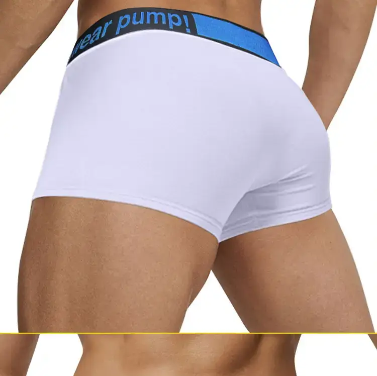 Men White Boxy Belt Briefs MP2577 — feature 17