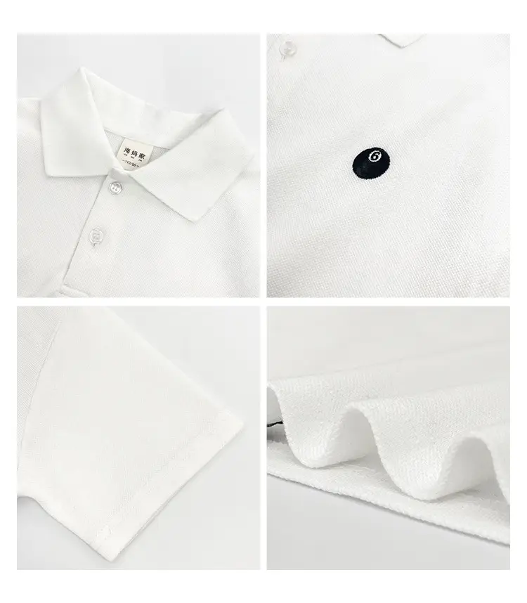 Boys Purple Polo Shirt Short Sleeve Summer Wear — feature 4