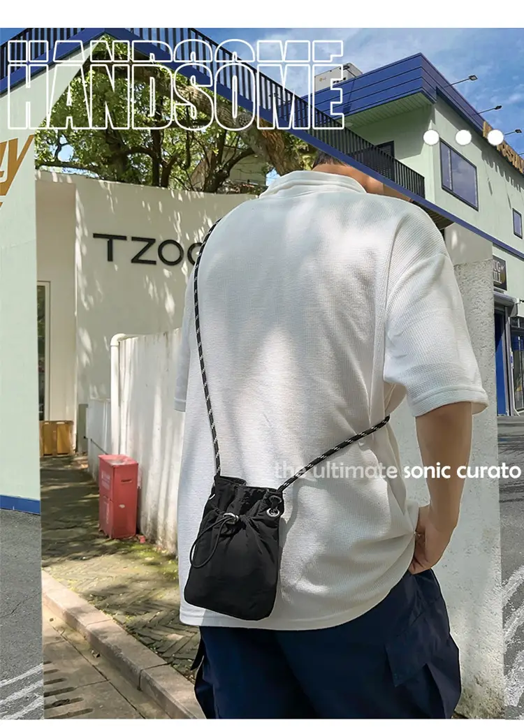 Xiaozhong Drawstring Mobile Phone Bag Waterproof Running Bag — feature 2