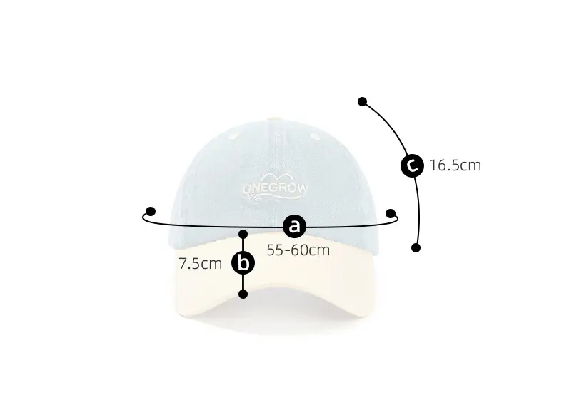 Men Denim Baseball Cap Blue Logo Adjustable Strap — feature 5
