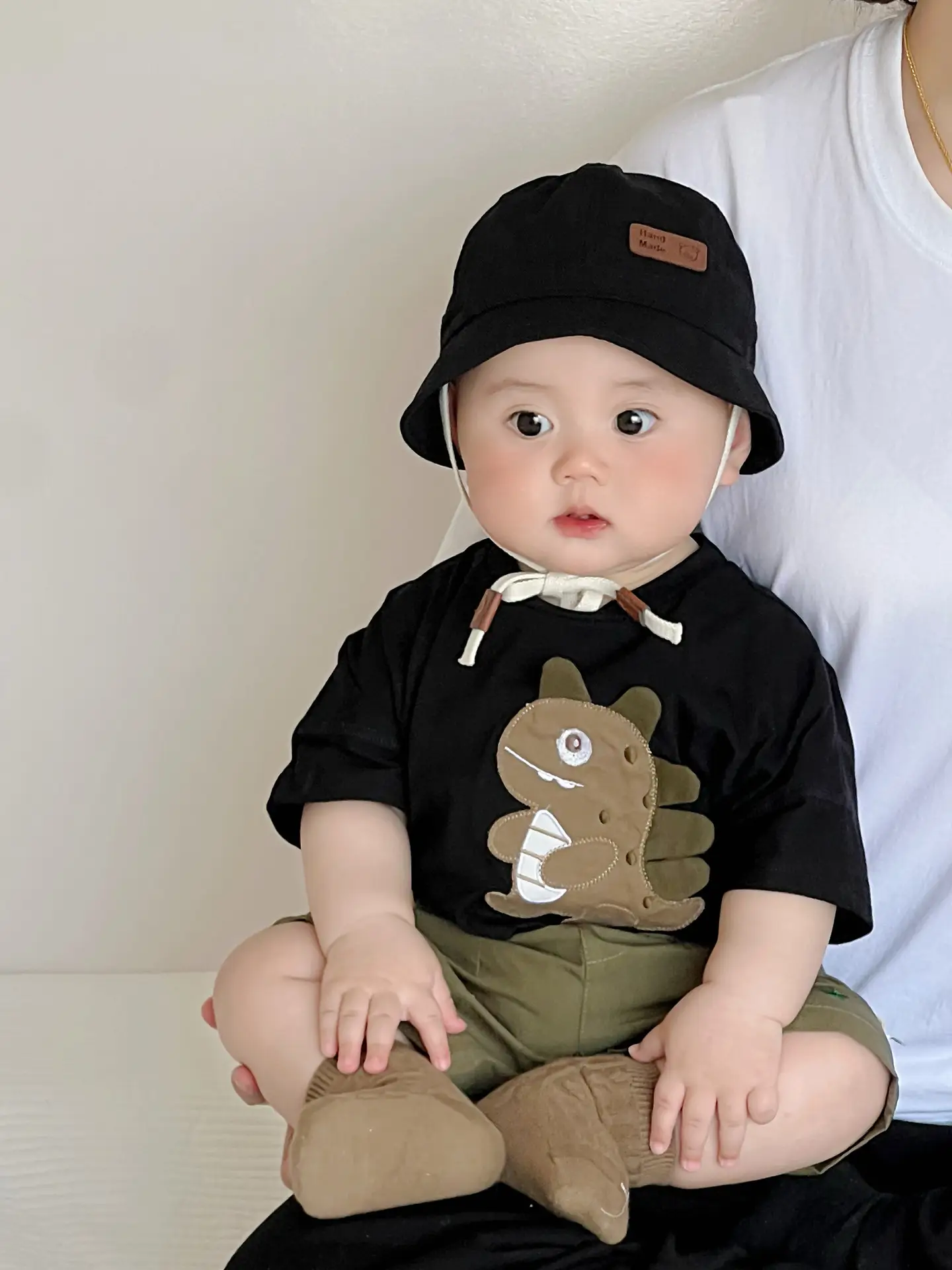 Kids Green Star Print Shorts Summer Suit - Image 9