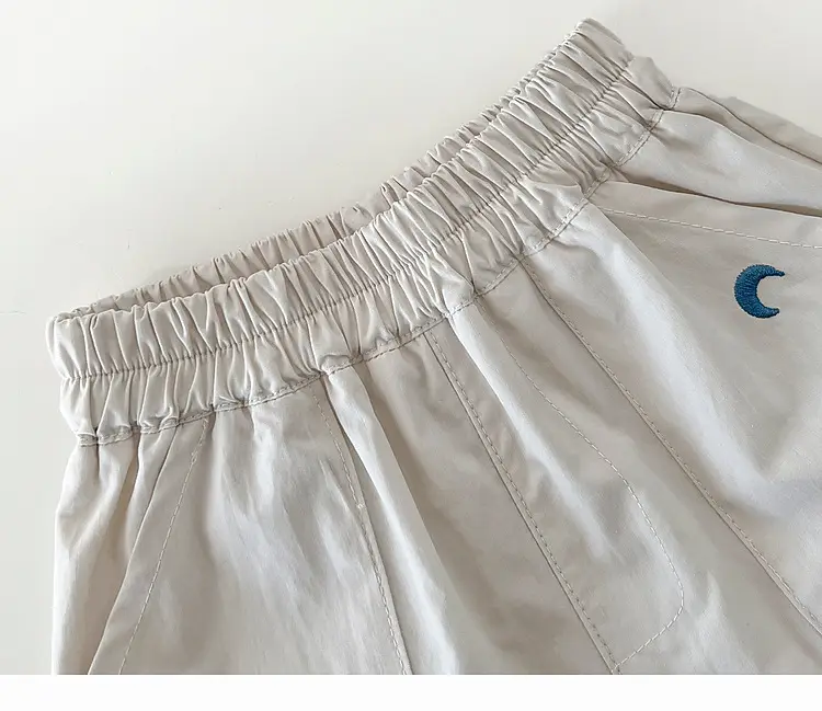 Kids Green Star Print Shorts Summer Suit — feature 23