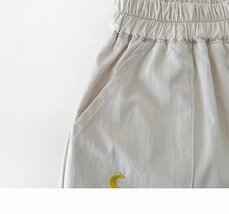 Kids Green Star Print Shorts Summer Suit — feature 24