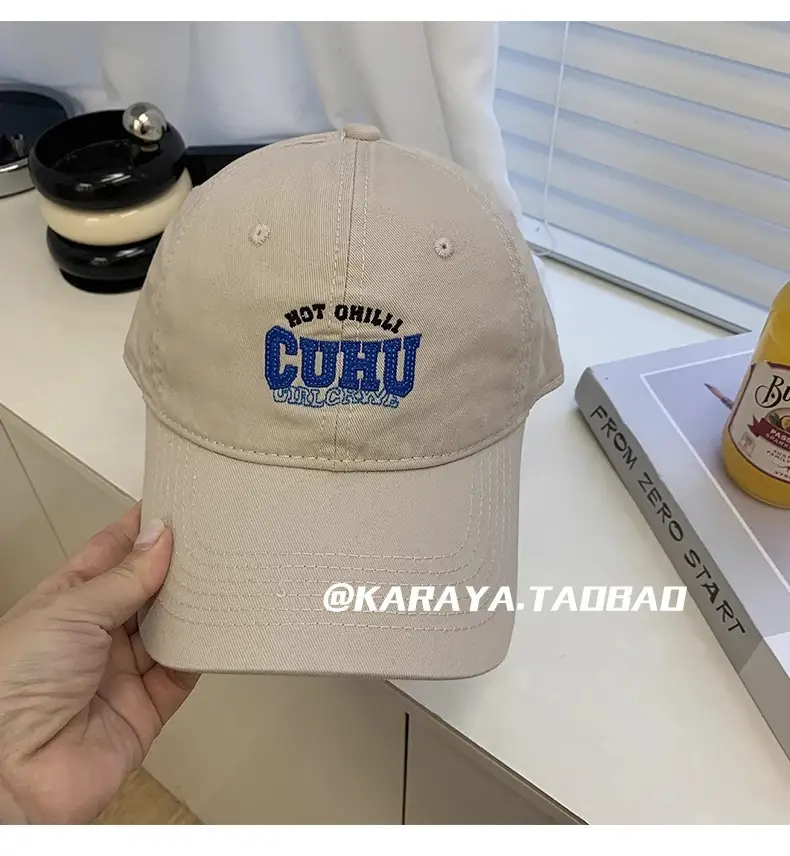 Women Casual CUHU Cap Pink Letter Cap — feature 15
