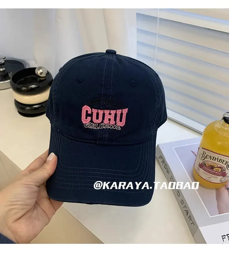 Women Casual CUHU Cap Pink Letter Cap — feature 19