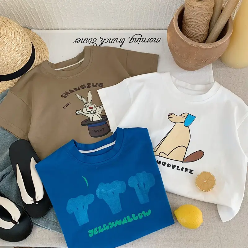 Blue Kids T-Shirt Short Sleeve Cool Feel 2025 β feature 3