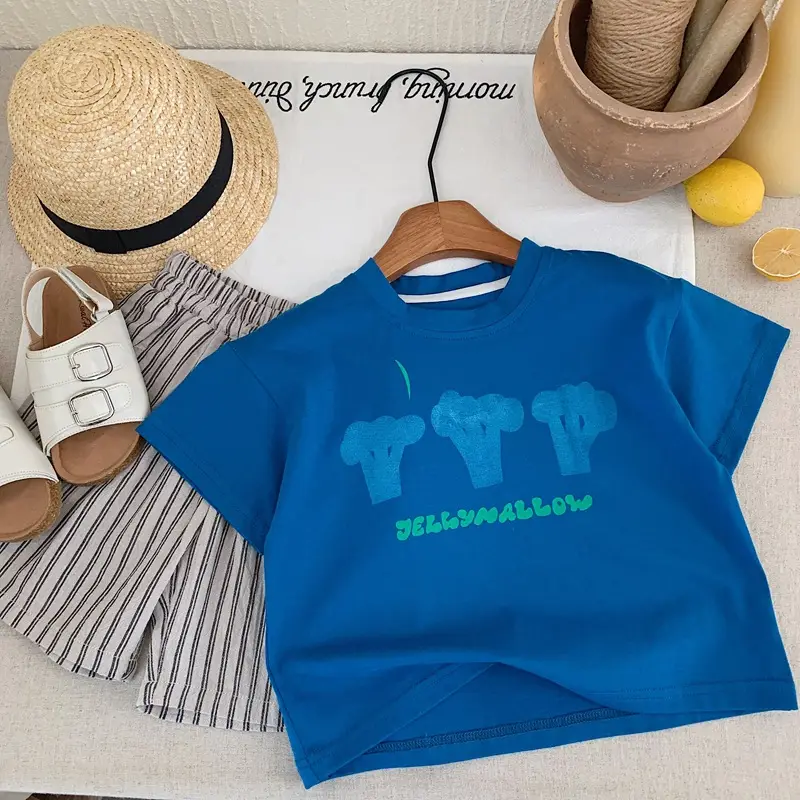 Blue Kids T-Shirt Short Sleeve Cool Feel 2025 β feature 4