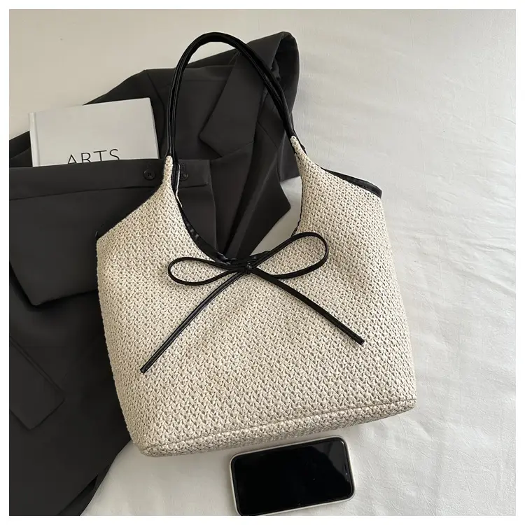 2026 Straw Bow-Knot Shoulder Bag Large Capacity — feature 10