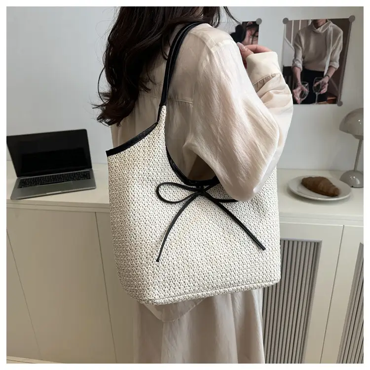 2026 Straw Bow-Knot Shoulder Bag Large Capacity — feature 18