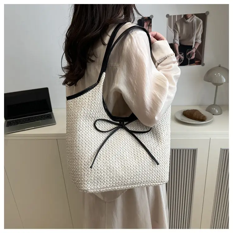 2026 Straw Bow-Knot Shoulder Bag Large Capacity — feature 19