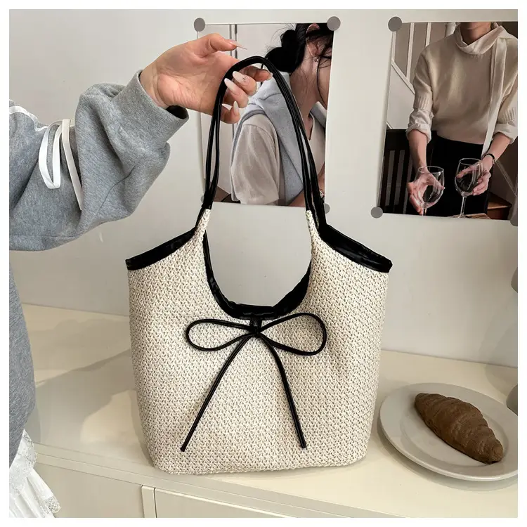 2026 Straw Bow-Knot Shoulder Bag Large Capacity — feature 30