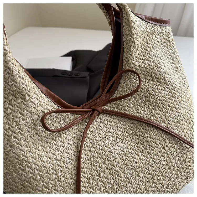 2026 Straw Bow-Knot Shoulder Bag Large Capacity — feature 32