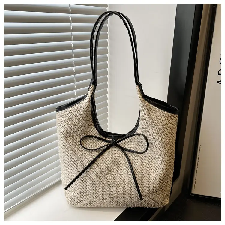 2026 Straw Bow-Knot Shoulder Bag Large Capacity — feature 35