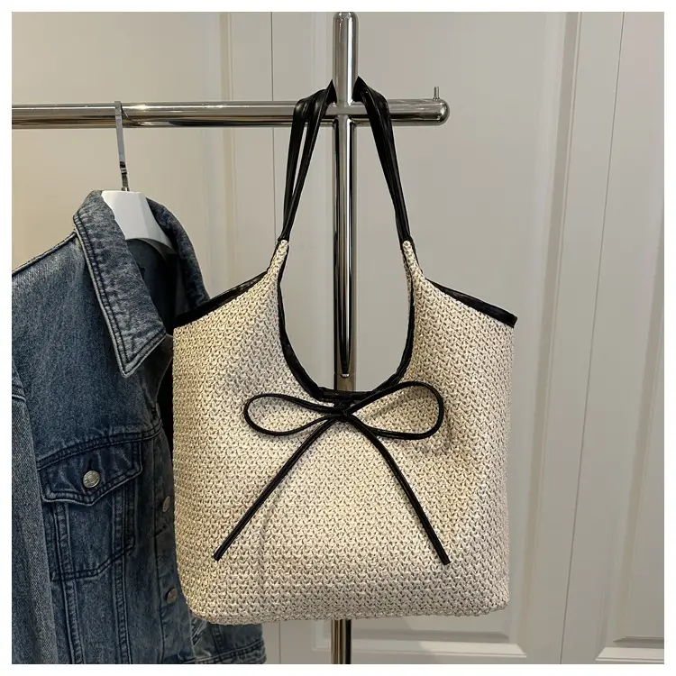 2026 Straw Bow-Knot Shoulder Bag Large Capacity — feature 36