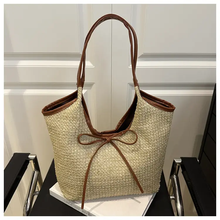 2026 Straw Bow-Knot Shoulder Bag Large Capacity — feature 37