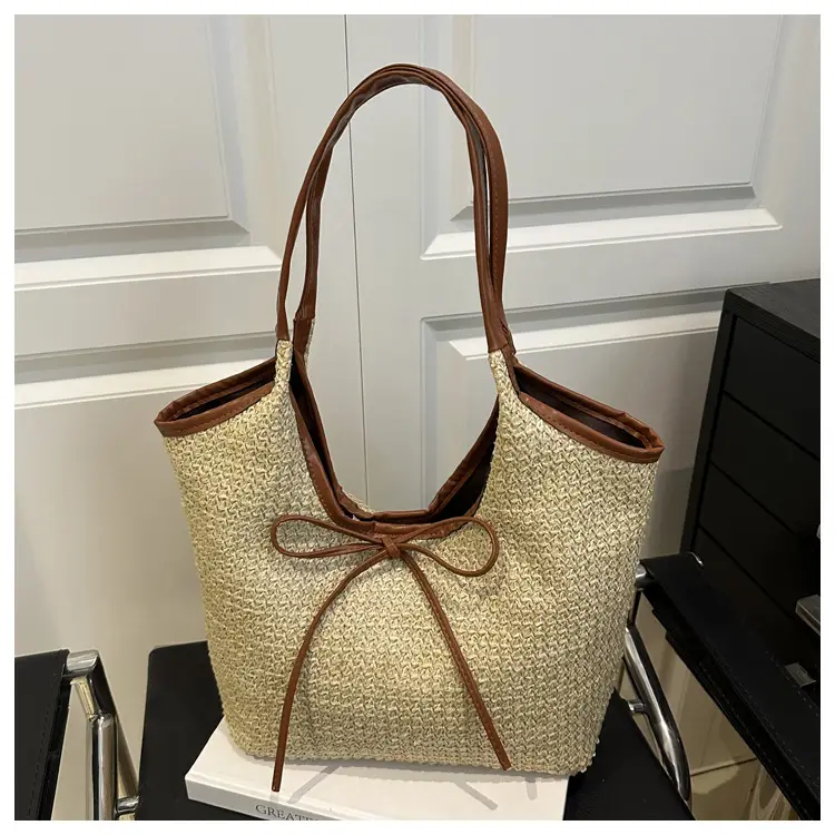2026 Straw Bow-Knot Shoulder Bag Large Capacity — feature 38