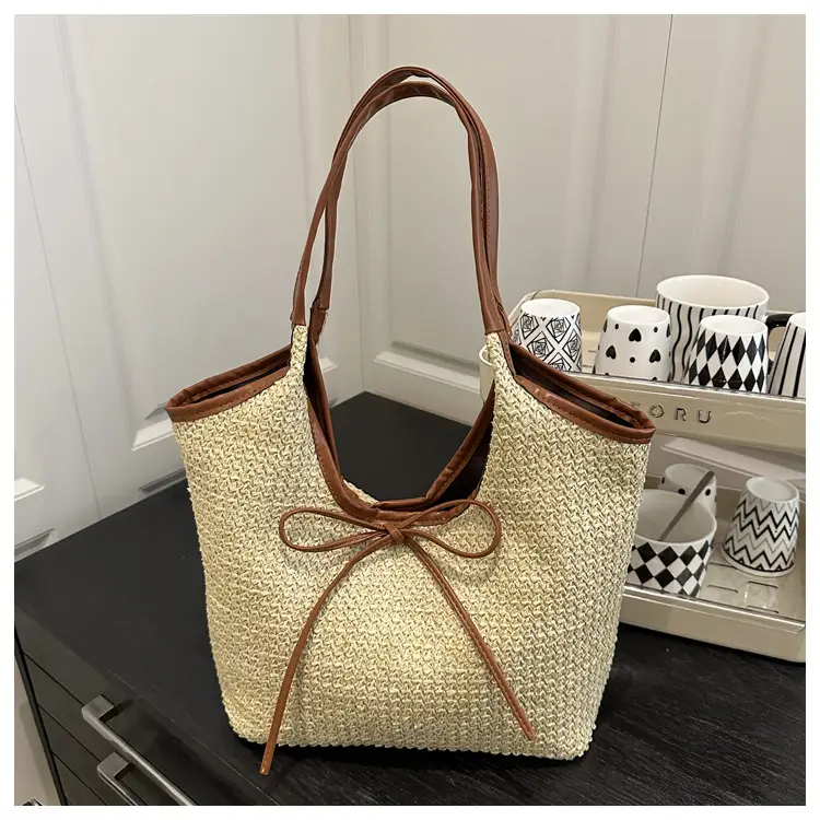 2026 Straw Bow-Knot Shoulder Bag Large Capacity — feature 39