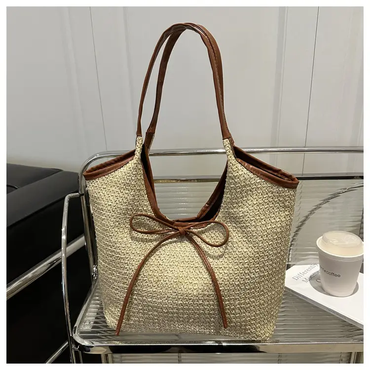 2026 Straw Bow-Knot Shoulder Bag Large Capacity — feature 41