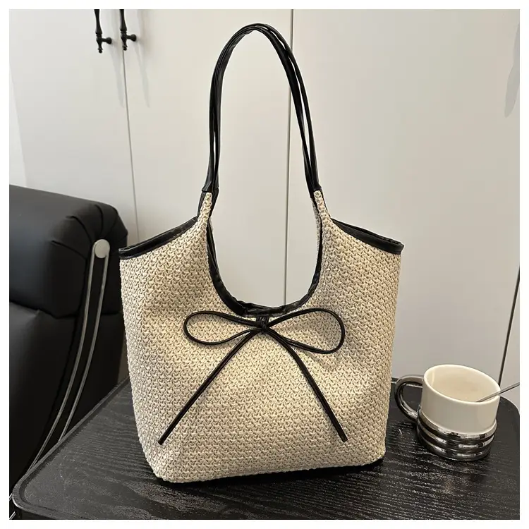 2026 Straw Bow-Knot Shoulder Bag Large Capacity — feature 42