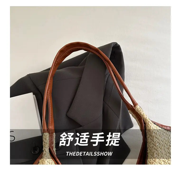 2026 Straw Bow-Knot Shoulder Bag Large Capacity — feature 5
