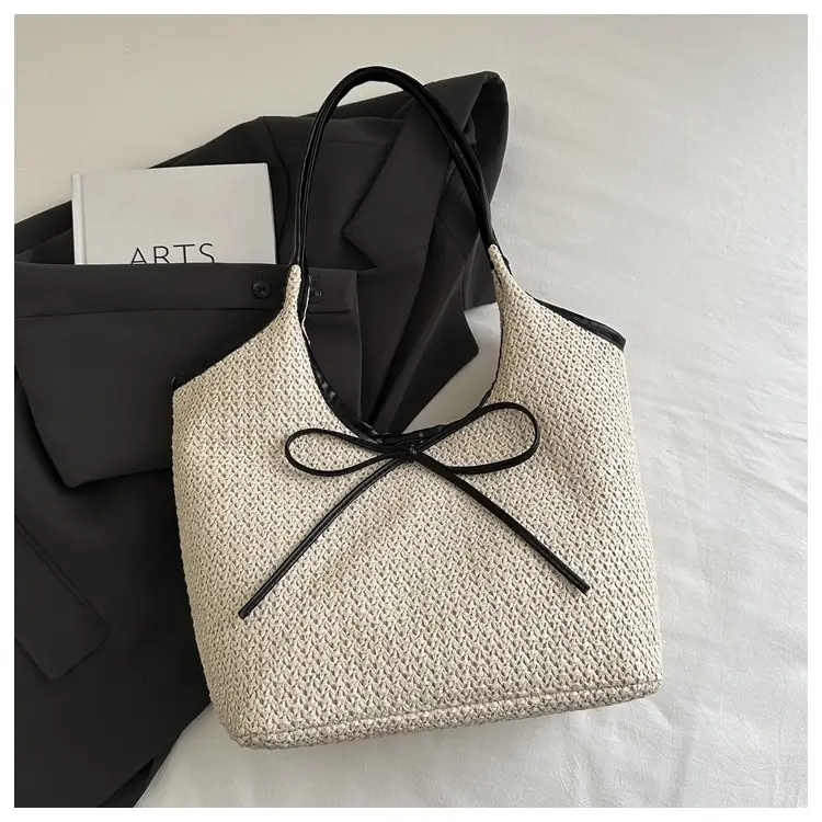 2026 Straw Bow-Knot Shoulder Bag Large Capacity — feature 9