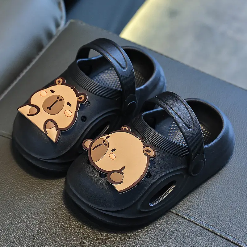 Lovable Kids Sandals Cream Bear Design Summer