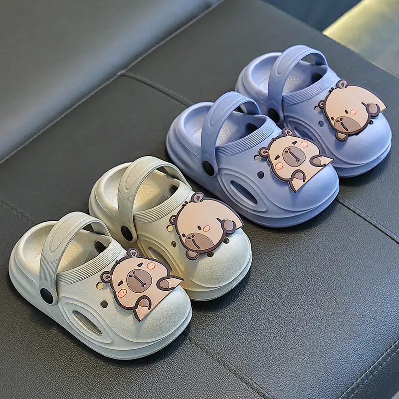 Lovable Kids Sandals Cream Bear Design Summer