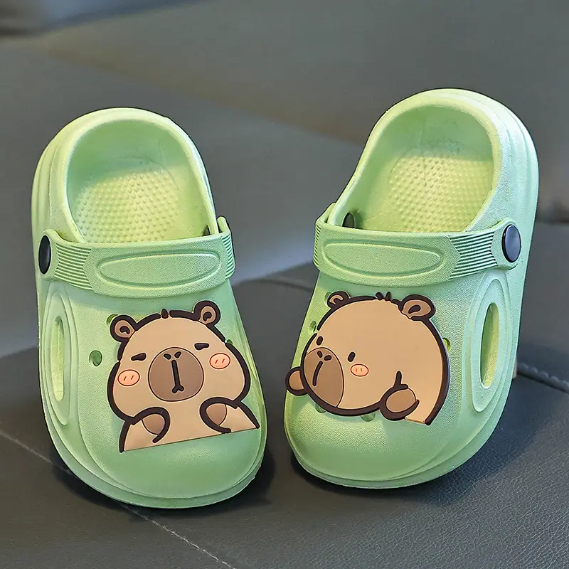Lovable Kids Sandals Cream Bear Design Summer