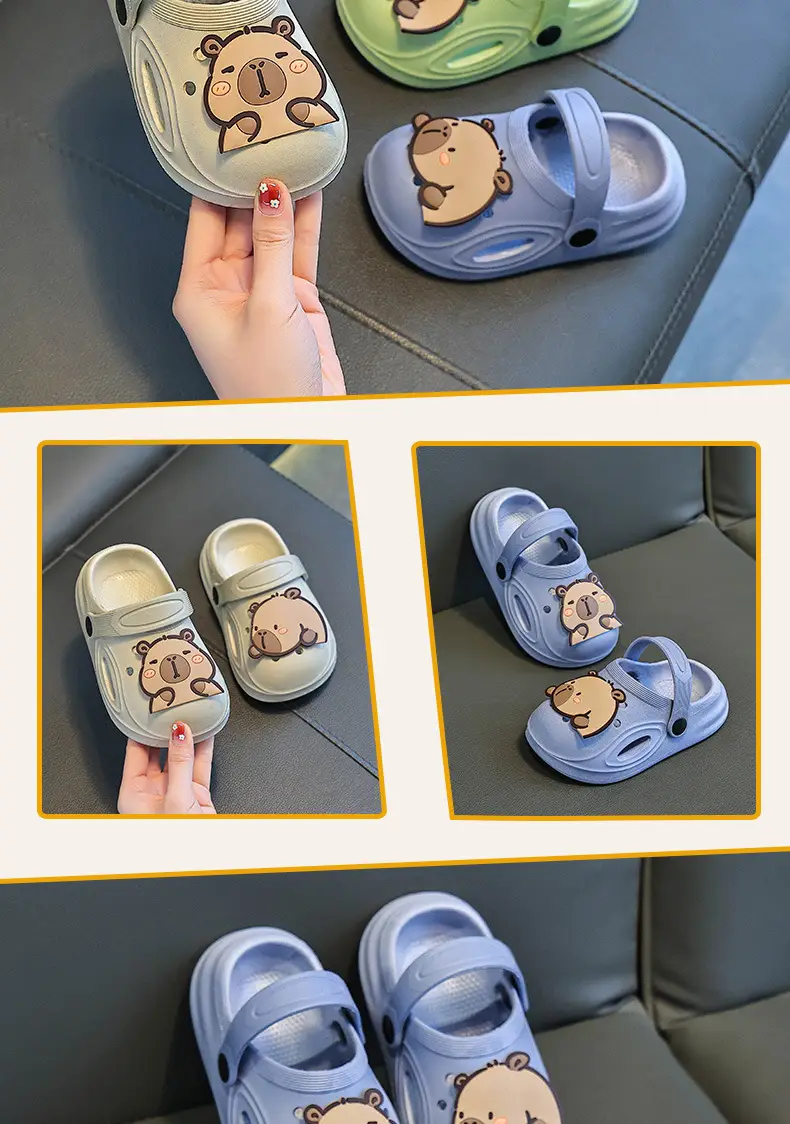 Lovable Kids Sandals Cream Bear Design Summer — feature 11
