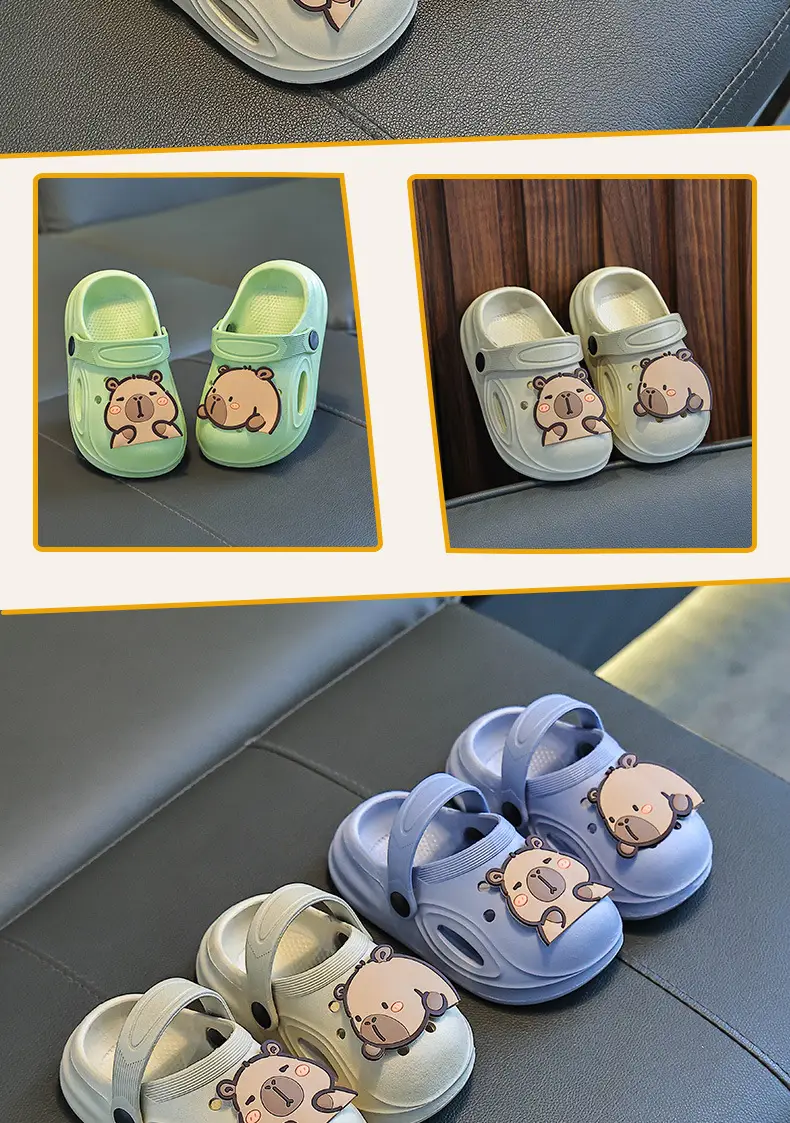 Lovable Kids Sandals Cream Bear Design Summer — feature 13