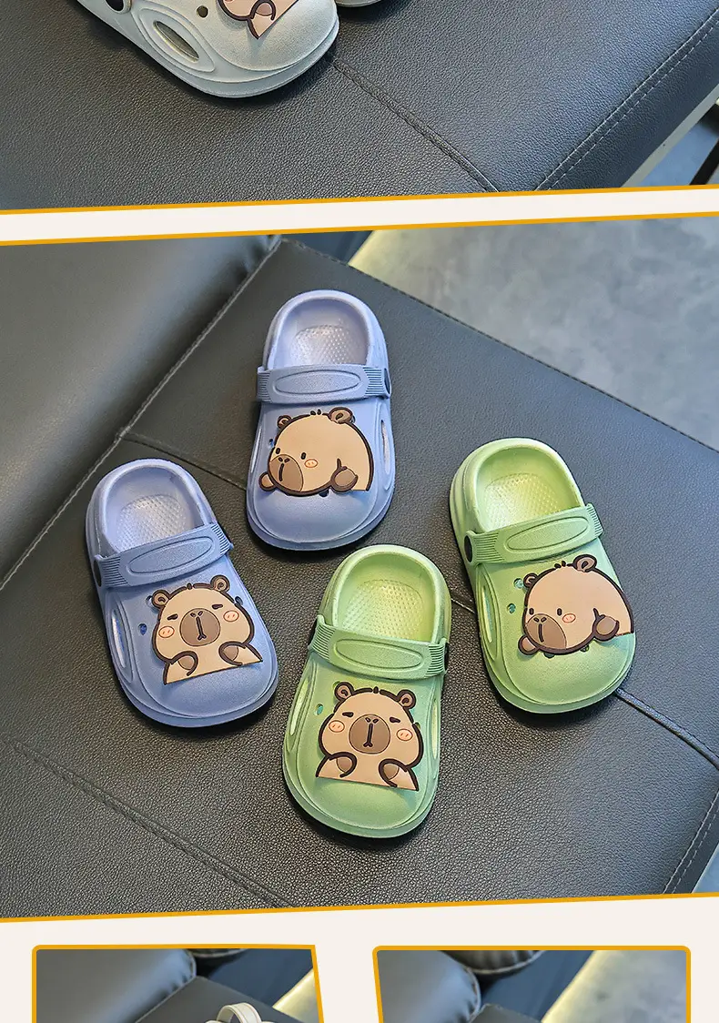 Lovable Kids Sandals Cream Bear Design Summer — feature 14